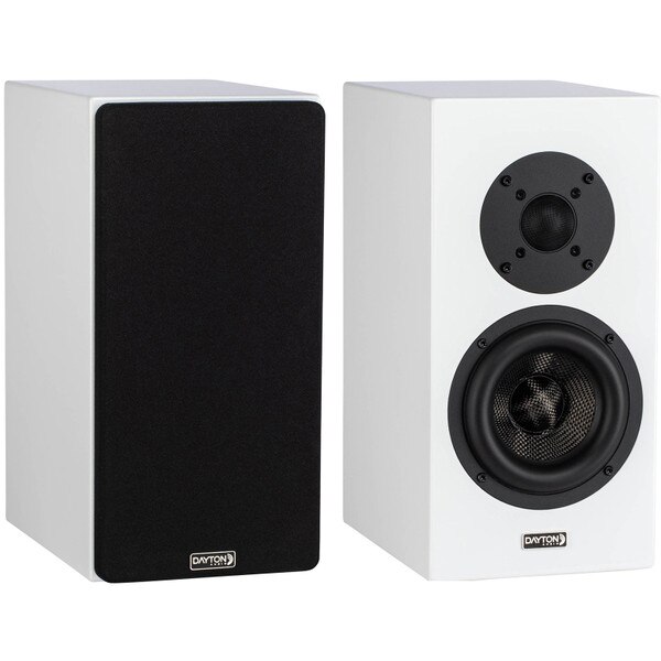 Main product image for Dayton Audio OPAL1 Bookshelf Speaker Pair Gloss White300-4601